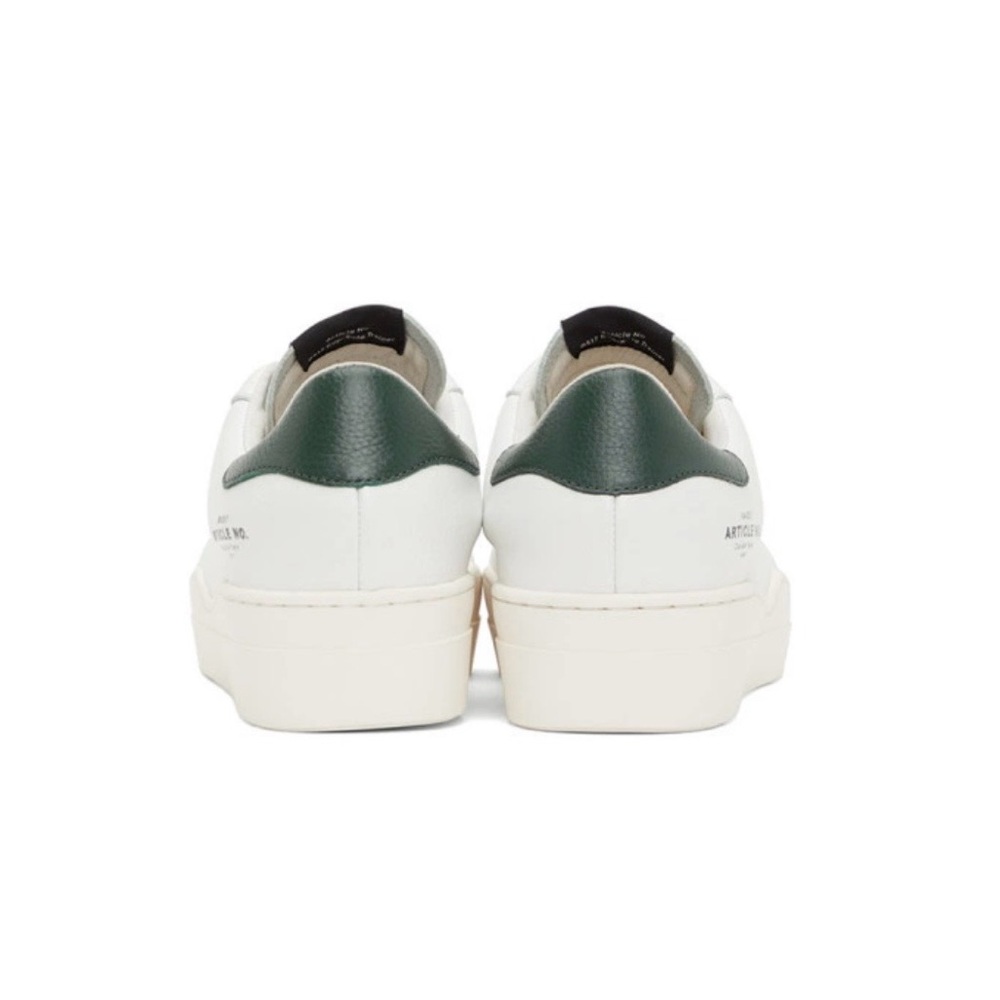 Article No. White & Green 0517 Low-Top Sneakers Men’s Size 8 View 2